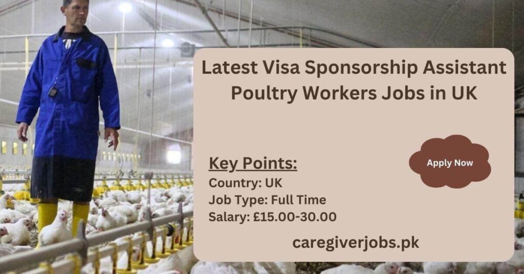 Latest Visa Sponsorship Assistant Poultry Workers Jobs in UK