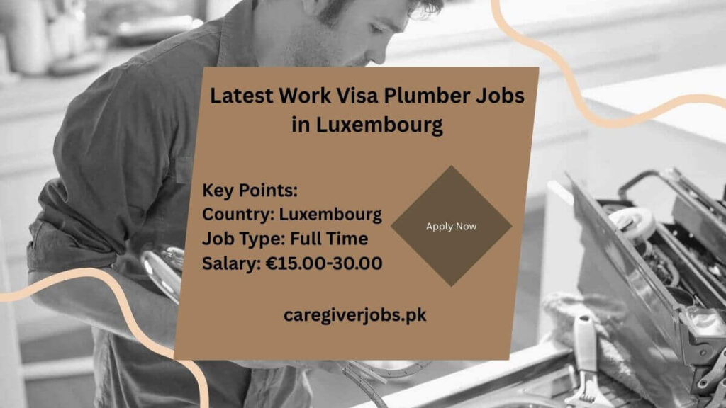 Latest Work Visa Plumber Jobs in Luxembourg
