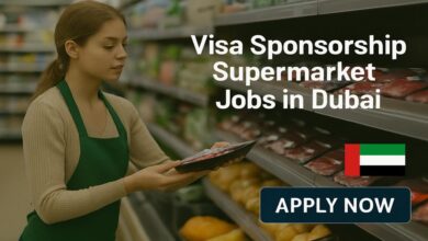 Visa Sponsorship Supermarket Jobs in Dubai