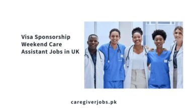 Visa Sponsorship Weekend Care Assistant Jobs in UK